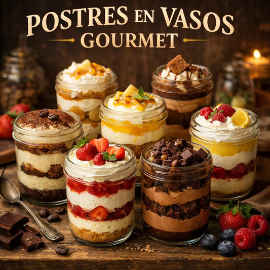 40 recetas irresistibles de postres en vasos gourmet